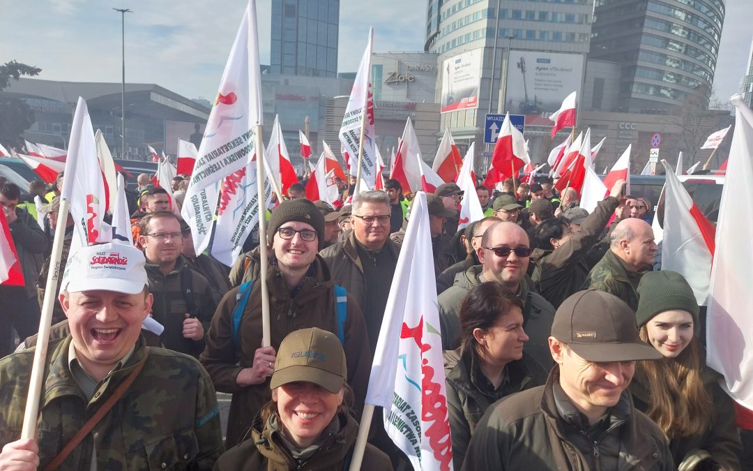 Protest rolników 27.02.2024r. w Warszawie