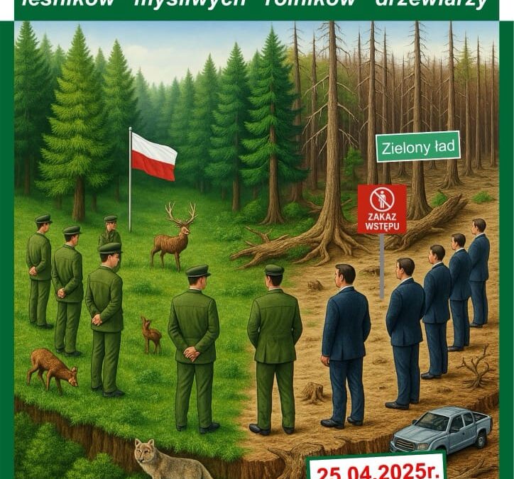 PROTEST LUDZI LASU 25.04.2025r. !!!